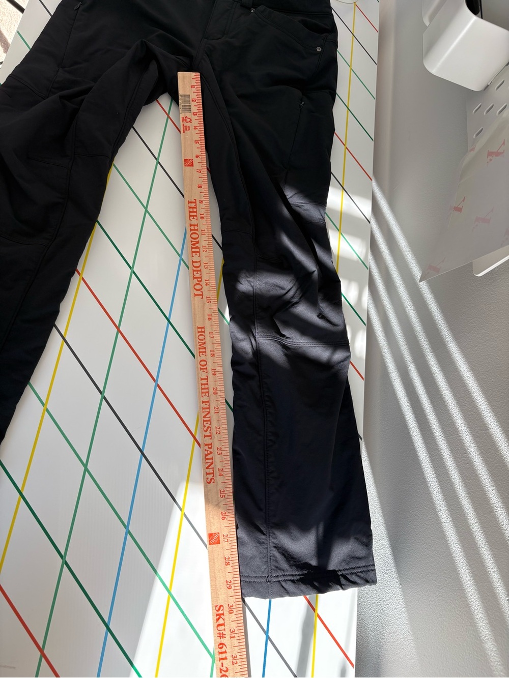Duluth Trading Co Black Straight-Leg Fleece Performance Pants Medium EUC Granola - Picture 11 of 13